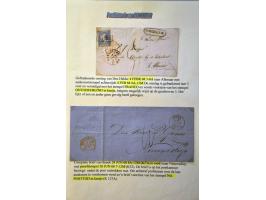 Postgeschiedenis Den Helder 98 poststukken 1840-1892 w.b. rond- en halfrondstempels, twee-letterstempels, francostempels, hal
