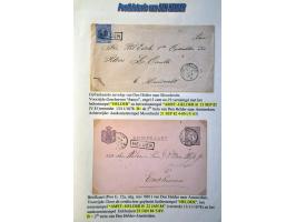 Postgeschiedenis Den Helder 98 poststukken 1840-1892 w.b. rond- en halfrondstempels, twee-letterstempels, francostempels, hal