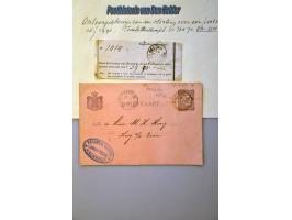 Postgeschiedenis Den Helder 98 poststukken 1840-1892 w.b. rond- en halfrondstempels, twee-letterstempels, francostempels, hal