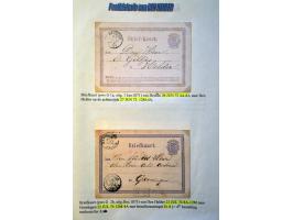 Postgeschiedenis Den Helder 98 poststukken 1840-1892 w.b. rond- en halfrondstempels, twee-letterstempels, francostempels, hal