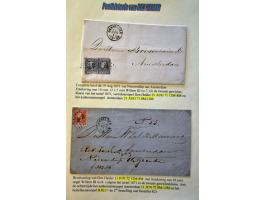 Postgeschiedenis Den Helder 98 poststukken 1840-1892 w.b. rond- en halfrondstempels, twee-letterstempels, francostempels, hal
