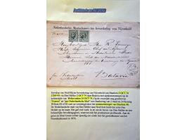 Postgeschiedenis Den Helder 98 poststukken 1840-1892 w.b. rond- en halfrondstempels, twee-letterstempels, francostempels, hal
