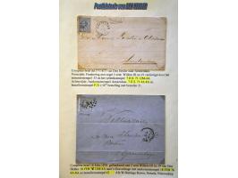 Postgeschiedenis Den Helder 98 poststukken 1840-1892 w.b. rond- en halfrondstempels, twee-letterstempels, francostempels, hal