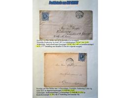Postgeschiedenis Den Helder 98 poststukken 1840-1892 w.b. rond- en halfrondstempels, twee-letterstempels, francostempels, hal