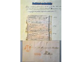 Postgeschiedenis Den Helder 98 poststukken 1840-1892 w.b. rond- en halfrondstempels, twee-letterstempels, francostempels, hal