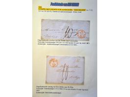 Postgeschiedenis Den Helder 98 poststukken 1840-1892 w.b. rond- en halfrondstempels, twee-letterstempels, francostempels, hal