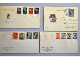 uitgebreide collectie fdc voorlopers en bijzondere ex. vanaf 1924 met veel betere ex. w.b. Sluis enveloppen (deels onbschreve