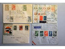 uitgebreide collectie fdc voorlopers en bijzondere ex. vanaf 1924 met veel betere ex. w.b. Sluis enveloppen (deels onbschreve