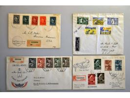 uitgebreide collectie fdc voorlopers en bijzondere ex. vanaf 1924 met veel betere ex. w.b. Sluis enveloppen (deels onbschreve