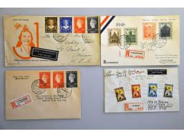 uitgebreide collectie fdc voorlopers en bijzondere ex. vanaf 1924 met veel betere ex. w.b. Sluis enveloppen (deels onbschreve