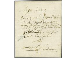 Complete frisse brief van Sluys 16 augustus 1654 naar Aardenburg met geschreven Expres, één van de oudst bekende expresse bri