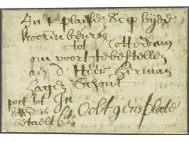 Compleet fris kleinformaat briefje van Hage den 10 november 1665 geadresseerd In 't Plaetse Scip bijde koorenbeurs tot Rotter