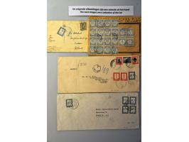 ca. 45 met port belastte poststukken in map