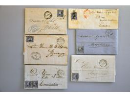 emissie 1867, 10 poststukken in mooie kwaliteit