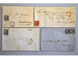 emissie 1867, 10 poststukken in mooie kwaliteit