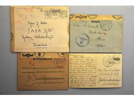 10 meest gecensureerde veldpostbrieven uit Duitsland 1942-1945 met inhoud, alle naar Alkmaar verzonden