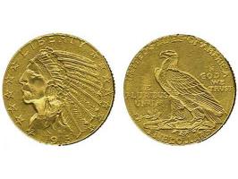 5 $ 1913 goud Indian Head ef