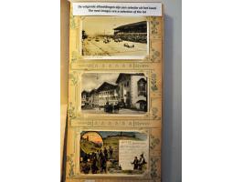 192 ex. oude en zeer oude met beter o.a. litho kaarten in album