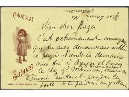 Paris expo 1900 collectie ca. 350 ex. met veel beter w.b. poststukken etc. in 2 albums en los in doos