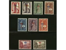 Gekroonde L 5 centiem t/m 10 frank gesigneerd Balasse, cat.w. 1850