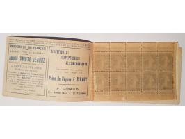 Carnet with 20x Semeuse 25 centimes with advertisement Le Secours, fine (sheetlets paper adherences at reverse, cover some sm