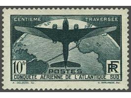Transatlantique 10 francs darkgreen, very fine unmounted mint, cat.v. 800