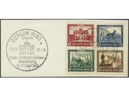 Iposta 8 - 50 pfennig in block of 4 on piece, very fine used with 2000 Hans-Dieter Schlegel certificate, cat.v. 560+