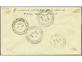 RAF Far East cruise 1930 envelope from Kuching to Singapore en route to Kuala Lumpur Malaya, franked at 29 cents with Kuching