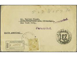 2,50 peso yellow/brown with C overprint on registered letter with interesting content (signed) and picture from explorer Otto