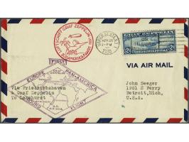 Südamerikafahrt 1930. Cover of the return flight 26-4-1930 with the $ 2,60 blue and special cachet type I, very fine with 198