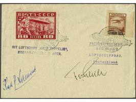 Rußlandfahrt 1930. Cover franked with the 80 kopeke perforated 12½ and the autographs of pilots Sammt and Schüler, very fine