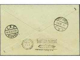 LUPOSTA Ruckfahrt 1932, cover franked with complete Luposta overprint set Mi. nrs. 231-235, very fine