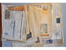 collection of fiscal documents with stamps