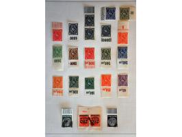 small collection 1920-1923 * with some varieties and sheet margins, and Böhmen und Mähren *