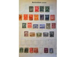, New Brunswick, Prince Edward, Nova Scotia etc. collection with better ex. and some forgeries on album leaves 