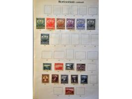 , New Brunswick, Prince Edward, Nova Scotia etc. collection with better ex. and some forgeries on album leaves 