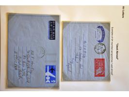 Air letters, collection including Great Britain used on Seychelles neatly described on album leaves, total 32 ex.