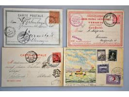 about 40 cards or covers including Hotelpost Hohe Rinne (Romania), Turkey and France