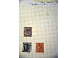 collection 1868-2007 used and */** including better stamps and sets, blocks of 4 etc. in 3 binders