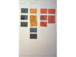 collection 1868-2007 used and */** including better stamps and sets, blocks of 4 etc. in 3 binders