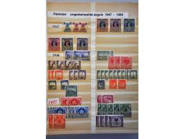 collection 1947-2008 mostly */** including better stamps and sets with duplicates in 2 albums and 4 stockbooks