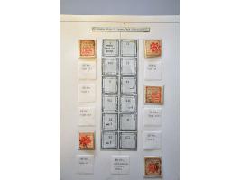 specialized collection of the provisional imperforate issues 1902-1903 in album