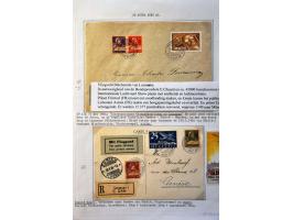 Air Mail, collection of about 500 covers including better flights, first flights, vignettes, frankings etc. nicely arranged a