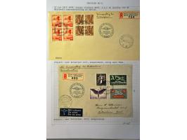 Air Mail, collection of about 500 covers including better flights, first flights, vignettes, frankings etc. nicely arranged a