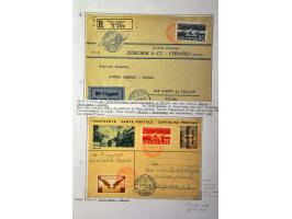 Air Mail, collection of about 500 covers including better flights, first flights, vignettes, frankings etc. nicely arranged a