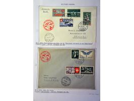 Air Mail, collection of about 500 covers including better flights, first flights, vignettes, frankings etc. nicely arranged a