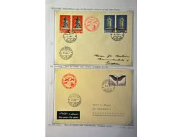 Air Mail, collection of about 500 covers including better flights, first flights, vignettes, frankings etc. nicely arranged a