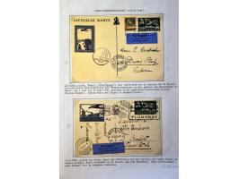Air Mail, collection of about 500 covers including better flights, first flights, vignettes, frankings etc. nicely arranged a