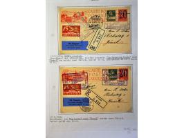 Air Mail, collection of about 500 covers including better flights, first flights, vignettes, frankings etc. nicely arranged a