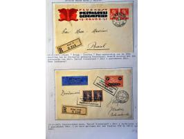 Air Mail, collection of about 500 covers including better flights, first flights, vignettes, frankings etc. nicely arranged a